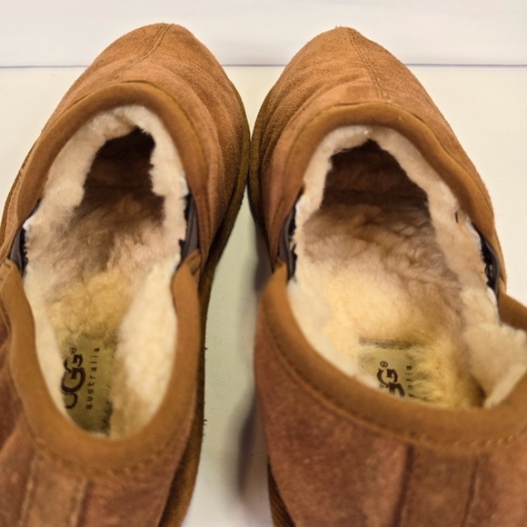 Ugg Scuff Romeo Chestnut Men’s Size 10 /43 5112 Sheepskin Stretch Slippers - Picture 7 of 9